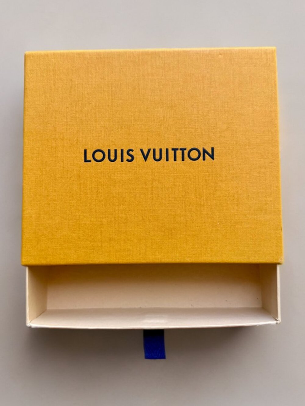Louis Vuitton Accessory Wallet Small Yellow Empty Gift Box 5" x 5.75" x 1.5"